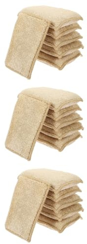 Healvian 18pcs Reusable Wok Sponges Dish Cleaner Kitchen Cleaning Tools Compact Daily Use Cleaning Sponges for Dish Scrubbing