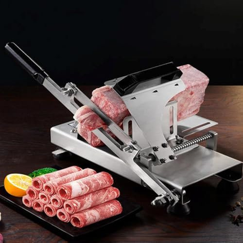 Hot Pot Restaurant Fat Beef Roll Manual Meat Slicer with Thin Slice Feature