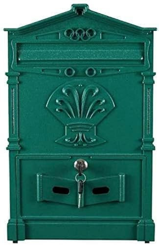 FLTRGO Clakon Clakon Clakes Post Map Mailbox An Der Wand Sicherheitsbox wasserdichte Sicherheitsbox Wandbox Wandanhänger Europäische Retro -Mailbox Me ~/