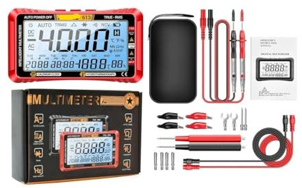 Multimètre intelligent 613, testeur de mesure de mise hors tension en temps réel, ampèremètre AC/DC, voltmètre, outils de Test multimètre numérique à 4000 points(613 black pro)