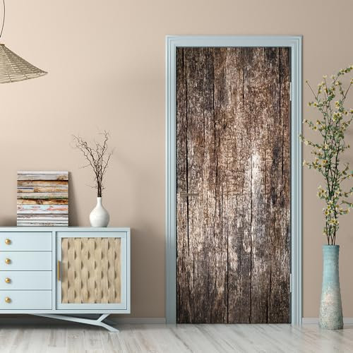3D Türtapete 70x200 Türaufkleber Selbstklebend Türfolie Poster Fototapete Türbilder Türtattoos Wasserdichte Tür Stickers für Kinderzimmer Wohnzimmer Badezimmer Hölzerne Tür