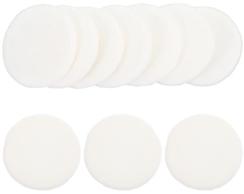 FRCOLOR 10stücke Puderquasten Für Gesichtspuder Weiße Puderquasten Mit Schleife Make-up-quasten Für Mädchen Tragbare Make-up-pads Kosmetikquasten Make-up-werkzeuge Dekorative