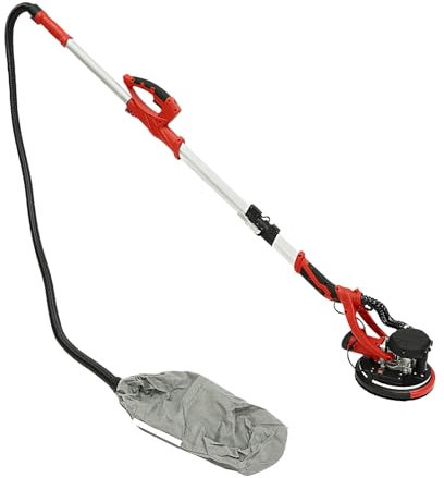 Drywall Sander, 850W Electric Wall Sander with 6 Pcs Sanding Discs, Foldable Wall Sander with LED Light and Dust Bag for Popcorn Ceiling, Drywall, Automatic Dust Removal, 800-1800 RPM