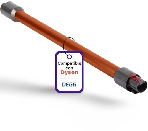 DEGG® Staubsaugerrohr, Kompatibel mit Dyson V7 V8 V10 V11 V15, Orange | Verlängerungsrohr, Saugrohr, Staubsauger Ersatzteile, Staubsaugerzubehör, Perfekte Passform, Premium Qualität