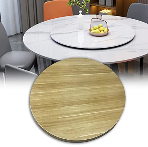 Plato giratorio de madera Lazy Susan de 50 cm a 100 cm, gran mesa de comedor, rotación de 360°, no necesita instalación, ideal para cena de hotel o familia, color nogal, tamaño de 100 cm