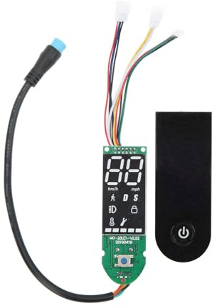 BuyWeek Elektroroller Dashboard mit Abdeckung für Xiaomi M365/M365 PRO 2, E-Roller Digitale Armaturenbrett mit Abdeckung, wasserdichte E-Scooter Leiterplatte Ersatz