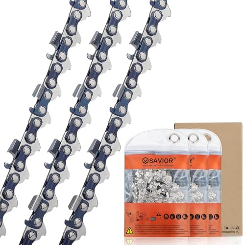 SAVIOR 38cm Sägeketten .325 1,3mm 64TG, für Husqvarna X-Cut SP33G Kette | Halbmeißel Kettensägen Kompatibel mit Dolmar und mehr, 3 Stück