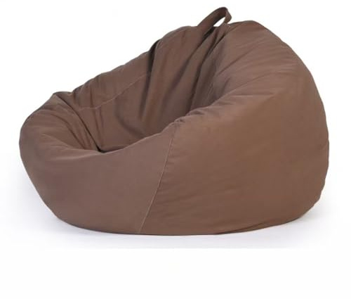 Sitzsack Stuhl Indoor & Outdoor Pouf für Garten Wohnzimmer Balkon Weich & Elegant Braun Sitzsack (100x120cm) Perfekt für Entspannung
