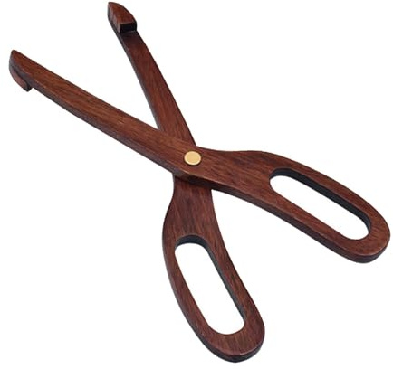 FytStycale Pinze da Cucina in Legno, pinze per Alimenti, Tipo Forbice, Impugnatura ergonomica, Pinza per Dolci, Pasticceria, Clip per Torte, per Cottura,