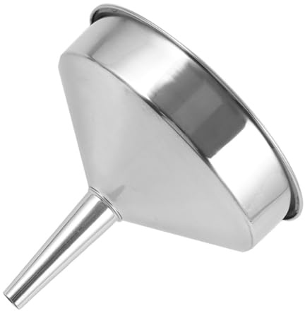 Hemobllo Entonnoir Inox Industriel Haute Capacité pour Huile Essence et Transfert Liquide Voiture Épais et Réutilisable Large Ouverture Robuste pour Vidange et Usage Multiple