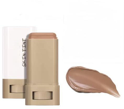 Stick de Teint Sérum Hydratant – Fond de Teint Stick Couvrance Modulable & Fini Naturel – Correcteur Anti-Cernes et Imperfections – Maquillage Soin pour un Éclat Instantané (#6)