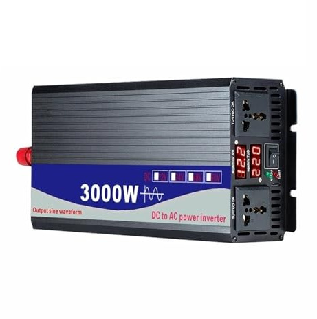 Inverter Onduleur 3000/4000/5000 W Convertisseur De Tension CC 12 V 24 V 48 V vers CA 220 V Transformateur Solaire À Double Affichage Numérique Convertisseur Tension(48V,230V(50HZ) Uni,3KW)
