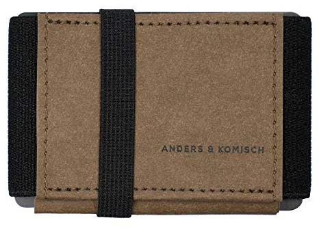 Anders & Komisch Mini Portemonnaie mit Münzfach Kartenetui Herren Kleine Geldbörse Damen Slim Wallet Nachhaltige Geldbeutel Handarbeit aus Deutschland