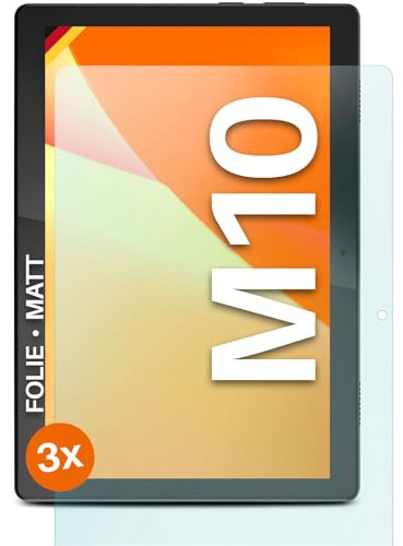 moex® FlexProtect Schutzfolie matt kompatibel mit Lenovo Tab M10 (1. Gen.) Folie gegen Reflexionen, Anti Reflex Displayschutz, Matte Displayfolie, robust und Kratzfest – 3 Stück