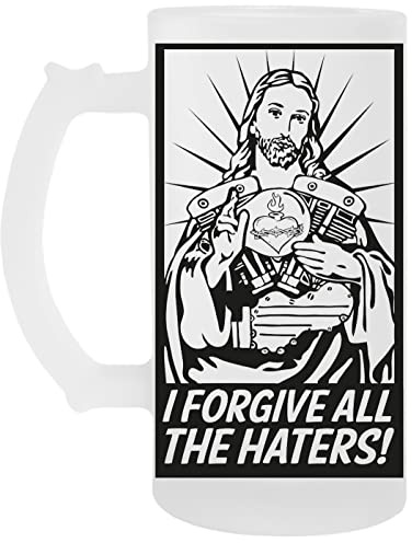 I Forgive All The Haters Transparent Beer Mug Transparent Beer Mug