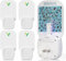 VEYOFLY Trampa Insectos Voladores Enchufe, Moscas Fruta Interior, Hogar Seguro, Luz Anti Insectos, Trampa Mosquitos, Moscas Fruta, Gnats, Pulgas, Sin Olor (4 Dispositivos + 12 Recambios)
