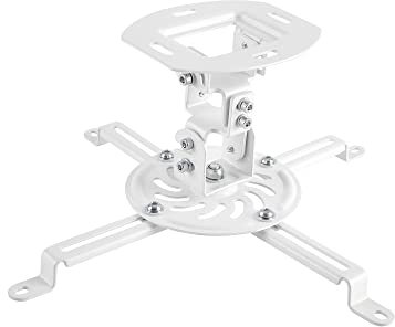 Perfect Halterung für Beamer, neigbar -15°/+15°, schwenkbar 360°, drehbar 360°, Deckenabstand 15cm, Traglast max. 13,5kg, weiß