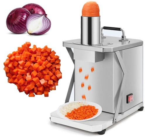 MFYDPP Picadora De Verduras para Cocina, Trituradora De Verduras De 200w, Cortadora Automática De Patatas Y Cebolla, Máquina Cortadora De Frutas Procesadora De Alimentos