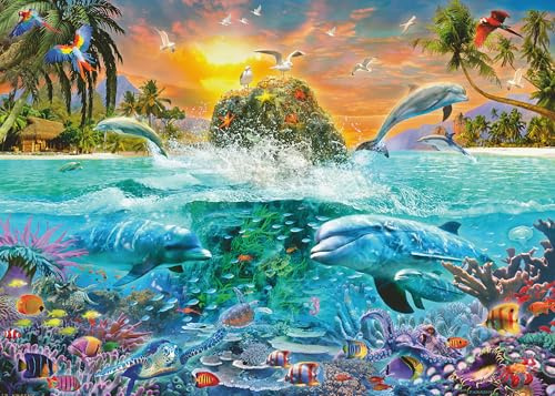 Ravensburger Puzzle 12000887 - Die Unterwasserinsel - 1000 Teile Puzzle für Erwachsene und Kinder ab 14 Jahren, Puzzle mit Meeres-Motiv