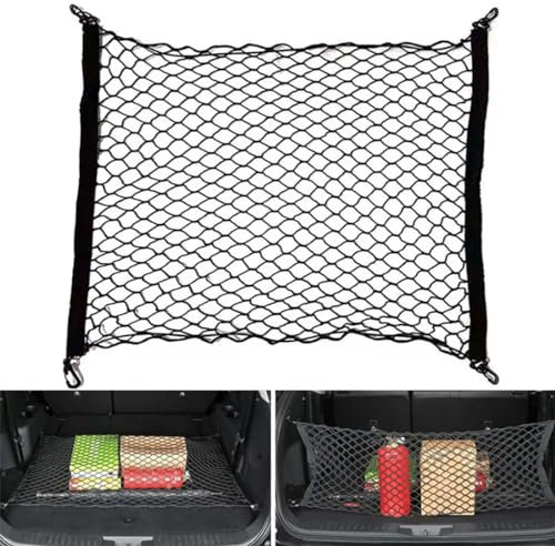 BERULL Kofferraumnetz für VW Passat Nms 2012~2022, dehnbares, elastisches Nylon-Aufbewahrungsnetz, hinteres Mesh-Organizer, Gepäckaufbewahrung, Auto-Innenzubehör