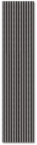 KAISER plastic® Akustikpaneele | Farbe: Eiche hellgrau | Wandpaneele in verschiedenen Formaten | Deko Wohnzimmer | Wanddeko in Pastellfarbe | Akustik Paneele Wand | Lamellenwand (120 x 60 cm - 1STK.)
