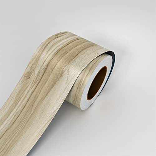 TapetenbordüRe Selbstklebend Selbstklebende Holz Getreide Taille Line Tapete wasserdicht PVC Wall Border Decal Baseboard Floor Aufkleber Wellenleiter Dekorative Film Wallpaper Border Selbstklebend (C