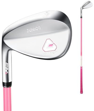 HSWOYEA Linkshänder Junior Golf Sand Wedge für hohen Spin mit CNC-gefräster Schlagfläche – Leichtes Golfschläger-Wedge 56 Grad