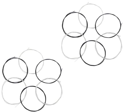 Saite für Klassische Gitarre, 2 Satz, Schwarz, Nylon Legierung | Austauschbares Satz, Benutzerfreundliches Design, Gitarrenzubehör für Schnellen Wechsel