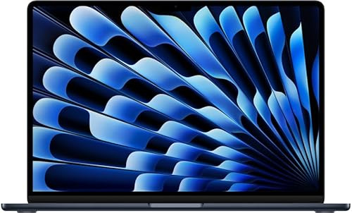 2024 Apple MacBook Air con con Processore Apple M3 con 8CPU & 8GPU (13-pollici, 16GB RAM, 256GB SSD di Memoria) (QWERTY English) Mezzanotte (Ricondizionato)