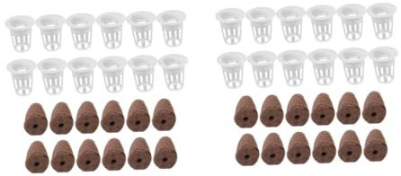 Toddmomy 24ensembles Bacs De Culture Hydroponique avec Bloc De Soilless Pots De Germination pour Plantes Intérieur Et Jardinage Urbain