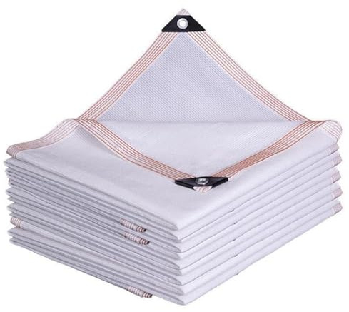 tow000ack Red de Sombreado Blanco 90% Protección Solar,PañO de Sombra Malla Transpirable de HDPE,Toldo Vela de Sombra con Ojales,para Jardín,Invernadero,Pérgola,Patio,Techo (300cm x 500cm)