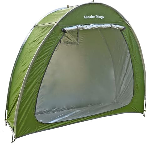 Bike Tent Outdoor Storage Waterproof - Heavy Duty Bike Covers Outdoor Storage Waterproof 2 Bikes - Bike Storage Pop Up Shed Tent for Camping, Bicycles, Motorcycles, ATVs, Garage, Travel