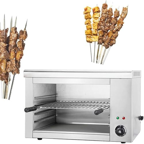 Commercial Electric Oven, 2200W Stainless Steel Table Top Oven with Thermostatically Controlled, Large Capacity Rapid Hot Air Fryer for Pizza, Roast Chicken,and Steak