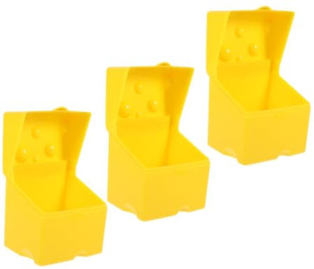 LOLIPPYY 3 piezas Caja para Queso con Tapa Abatible Unidades Contenedores Apilables para Refrigerador Diseño Compacto para Conservar Lonchas de Queso y Embutidos Cocina Organizada