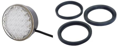 Hella 2NE 959 011-501 Nebelschlussleuchte - 83mm - LED - 12/24V + 9GD 980 696-001 Gummiring