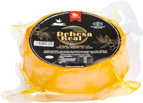 Queso de Oveja Curado en Aceite de Oliva Dehesa Real 500g Aprox. | Leche de Oveja | Curación 4-6 Meses | La Serena, Badajoz