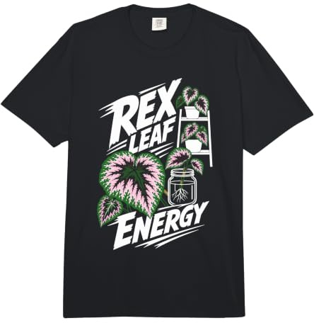 Rex Begonia Plant Energy Propagation Comfort Colors Adult Heavyweight T-Shirt