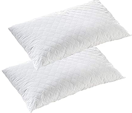 FitYo Lot de 2 Coussins mémoire de Forme Rectangle 70 x 50 cm Oreiller matelassé Anti acariens et Anti Transpirant lot crée