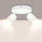 Ketom Spot Plafond Blanc, Plafonnier LED 2 Spots Orientables, Plafonnier Spot GU10, Ronde Éclairage de Plafond, Moderne Applique Plafond Interieur LED pour Cuisine, Chambre, Salon, Livré Sans Ampoules
