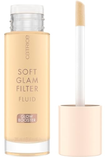 Catrice Soft Glam Filter Fluid, Basis, Nr. 010, Nude, Nutre, Natural, Brillante, Radiante, Vegano, Sin Aceite, Sin Perfume, Sin Alcohol, 1 unidad (30 ml)