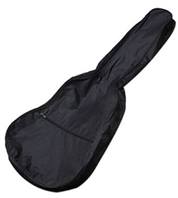 COMPUKAS Gitarrentasche und Seitlichem Reißverschluss aus 600d Oxford Stoff mit Großem Frontfach EIN Leichter Schultergurt Inklusive für 38-Zoll Akustikgitarren
