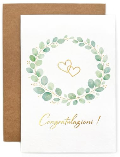YISCOKO biglietto auguri matrimonio biglietto matrimonio Include busta