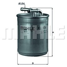 MAHLE KL 494 Kraftstofffilter Line Filter Kompatibel mit VW POLO 9N 5Z0127401 6Q0127401F 70329166