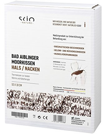 SCIO Bad Aiblinger Moorkissen Hals/Nacken - Wärmekissen, Thermokissen – Wärmetherapie und Kältetherapie für Zuhause Braun