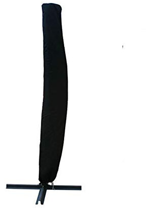 Green Bay Banana Cantilever Parasol Cover Umbrella Portable Rain Dust Protective Canopy Storage Bag 2.1m for 3m Banana Parasol - Black