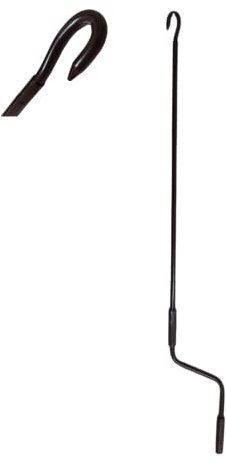 TENDAGGIMANIA Asta di Manovra per Tende da Sole Avvolgibile Universale - Colore: Marrone - Misura: 180 CM - Manovella per Tende da Sole in Ferro Laccato