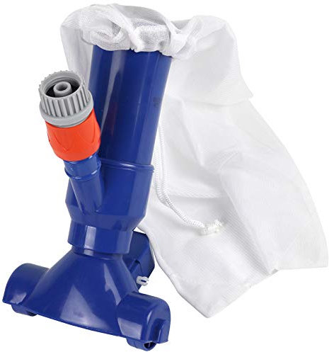 Greenco Portable Pool Vacuum Jet Cleaner W/Brush and Detachable 5 Section Pole with a Filter Bag Ideal for Above Ground and Inflatable Pool Spa Pond Waterfall