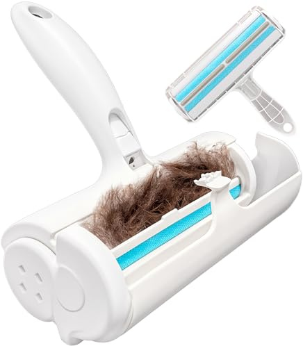 Performore - Self-Cleaning Pet Hair Remover Roller with Non Slip Rubber Handle, Dog and Cat Fur Hair Removal Cleaner Tool, Reusable Lint Remover for Clothes, Furniture, Coach Carpet Sofa or Car Seat