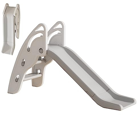 Toddler Slide Large Play Climber Slide PlaySet with Extra Long Slipping Slope Indoor Slide Kids Slide Toddler Playground Toddler Slide Outdoor Toys for Toddlers (White)