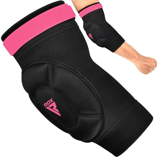RDX Ellbogenschoner Kampfsport, Ellenbogenschutz MMA Muay Thai, Ellenbogenschützer Thaiboxen Ellbogenschützer Handball Volleyball Ellbogenschutz Boxen Training Gepolstert Ellbogenbandagen Elbow Guard